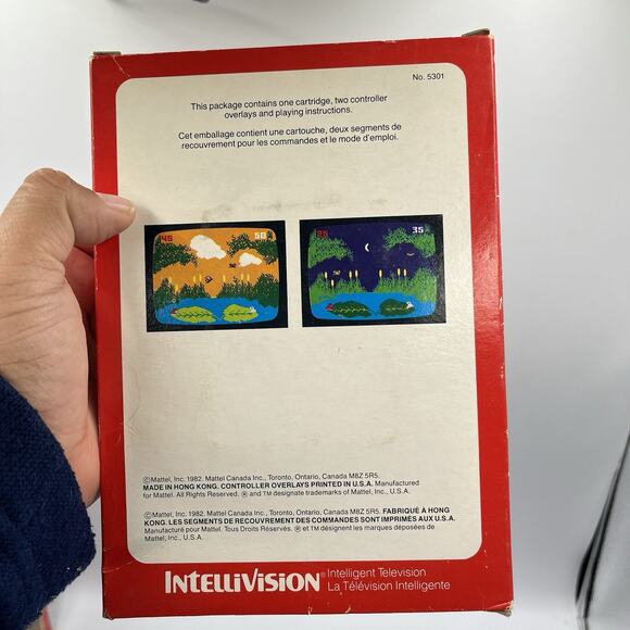 Frog Bog (Intellivision) ⭐ CIB with Protective Cases! ⭐ Clean Tested Works - Picture 5 of 9